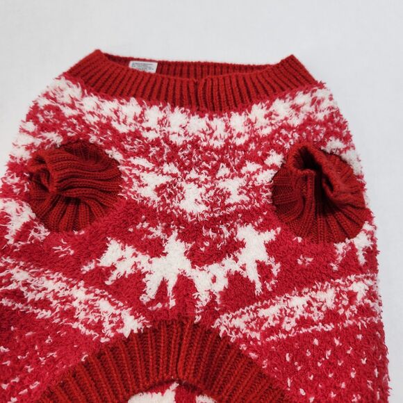 Old Navy Dog Sweater Red/White Sm. - Picture 2 of 5